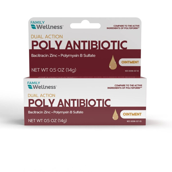 Family Wellness Dual Action Bacitracin Zinc Polymyxin B Sulfate