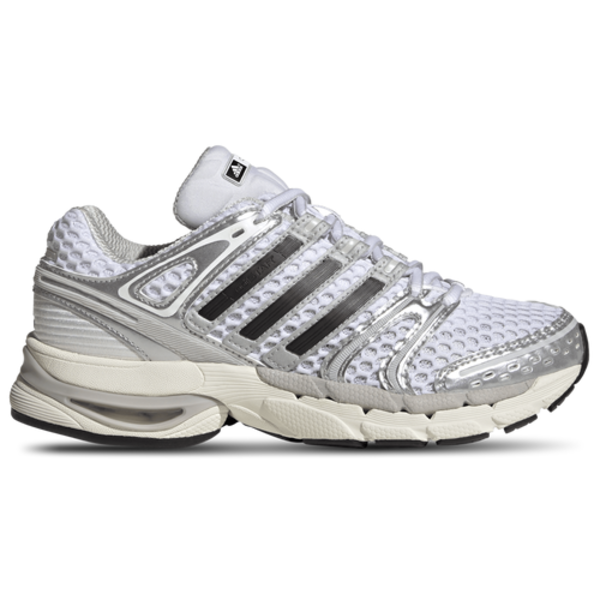 adidas Boys' Adistar Control 5 Grade School Running Shoes, Size 6 - White/Silver Metallic/Grey