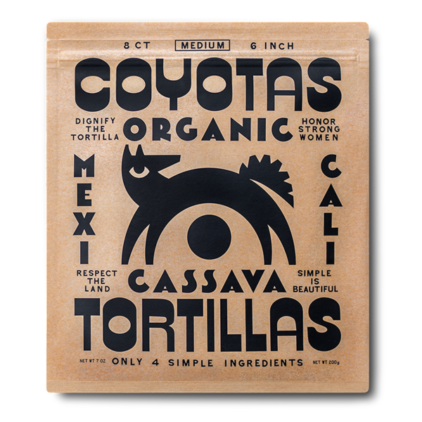 Coyotas Organic Tortillas Organic 6 Inch Cassava Tortillas Same