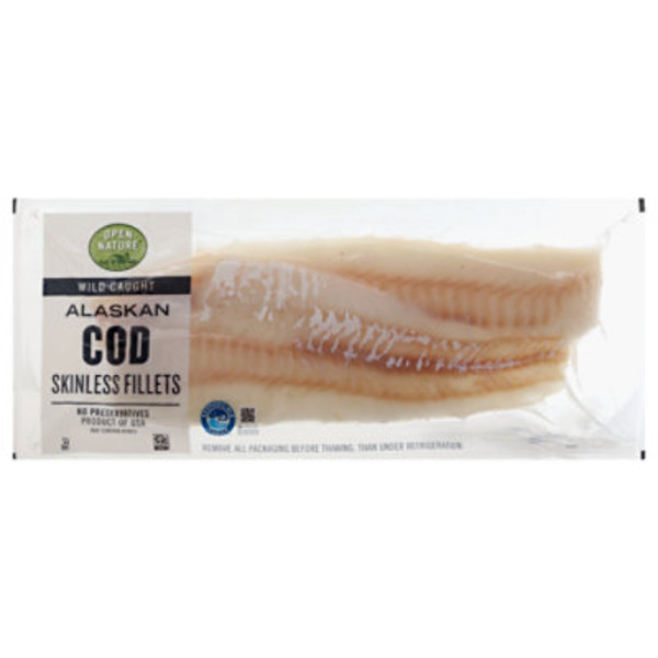 Open Nature Wild Alaskan Cod Fillets