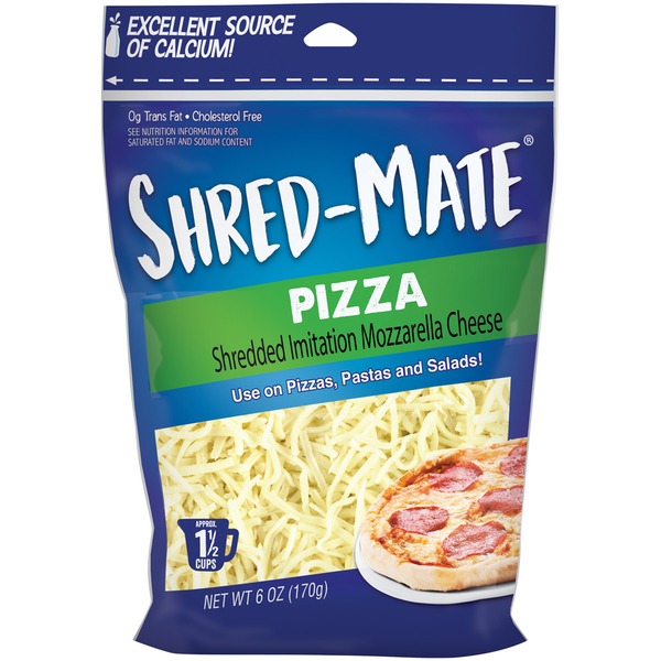 Shred Mate Pizza Shredded Imitation Mozzarella Cheese (6 oz) Instacart