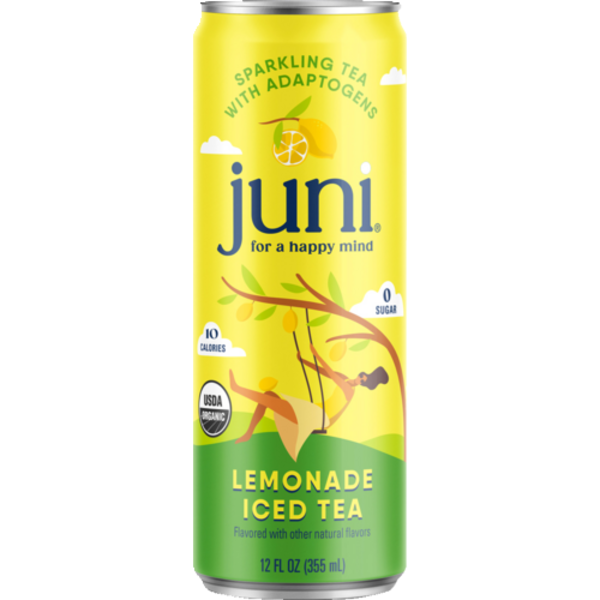 Juni Organic Lemonade Iced Sparkling Tea With Adaptogens