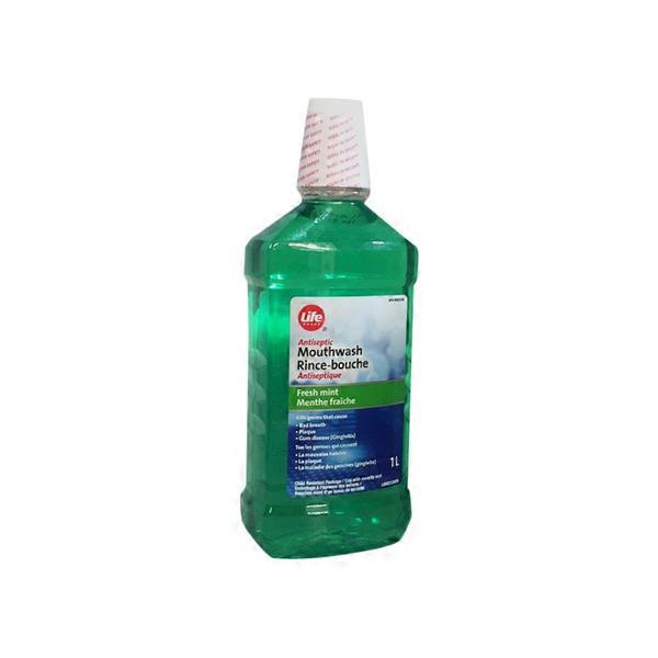 Life Brand Fresh Mint Antiseptic Mouthwash (1 L) Instacart