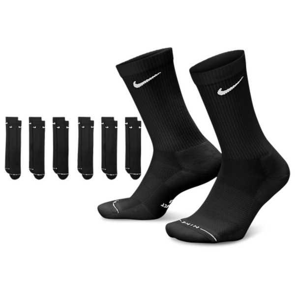 Nike Everyday Elevated Crew Socks, L - Black/White