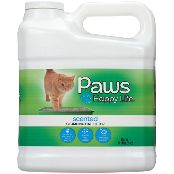 Paws Happy Life Clumping Cat Litter, Scented (14 lb) Instacart