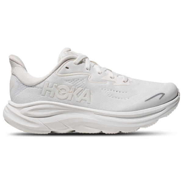 Hoka Kids' Grade School Clifton 10 Shoes, Size 5.5, Medium/D - White