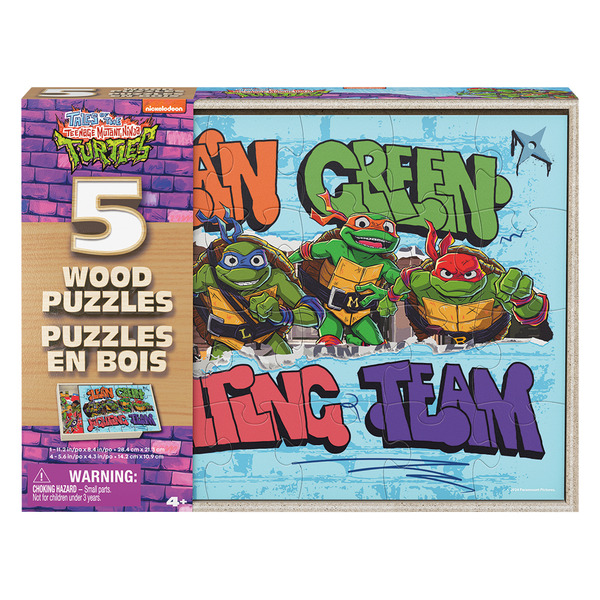 Spin Master 5pc Wooden Puzzle TMNT Same-Day Delivery or Pickup | ALDI