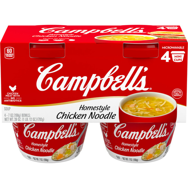 Campbell’s Condensed Homestyle Chicken Noodle Soup Mini Cups