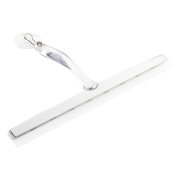 iDesign 12" Zia Bath Squeegee With Stainless Accents