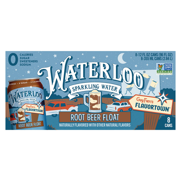 WATERLOO Sparkling Water Root Beer Float