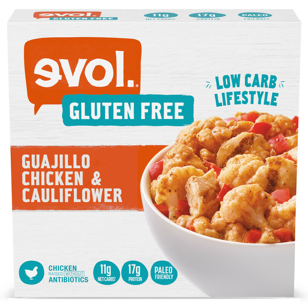 Evol Gluten Free Guajillo Chicken & Cauliflower Frozen Meal Same
