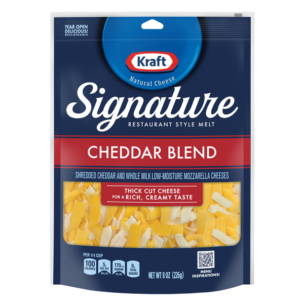 Kraft Signature Cheddar Blend Shredded Cheese Same-Day Delivery or