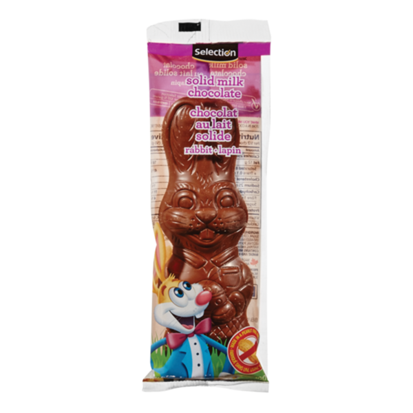 Soled Rabbit Food Basics Selection Solid Rabbit Shaped Easter Chocolate Same-Day ...