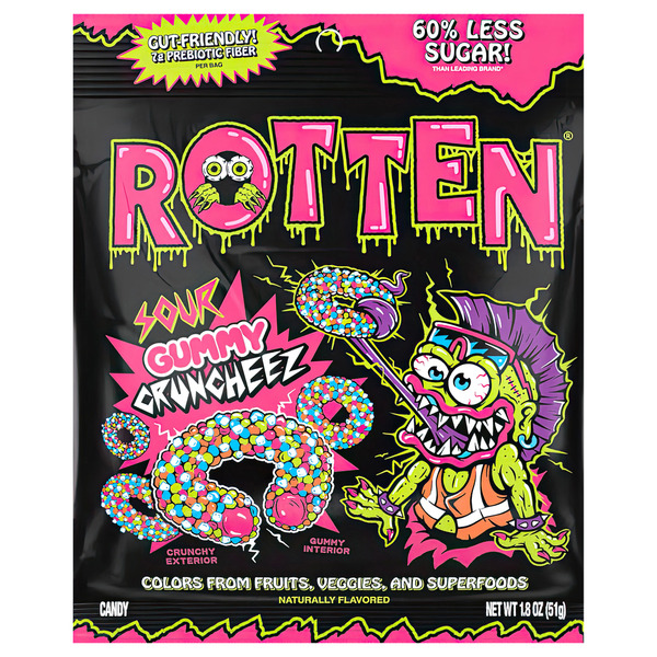 Rotten Sour Gummy Cruncheez Same-Day Delivery or Pickup | Cash