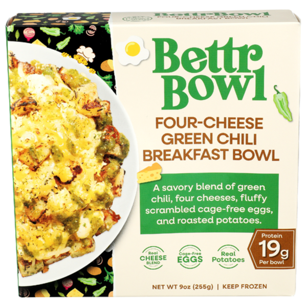 Bettr Bowl Four-Cheese Green Chili Breakfast Bowl