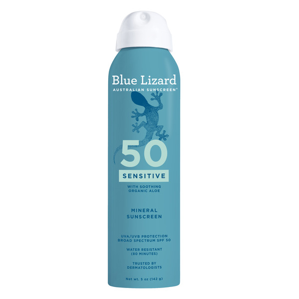 BLUE LIZARD AUSTRALIAN SUNSCREEN Sensitive Mineral Sunscreen Spray SPF 50+
