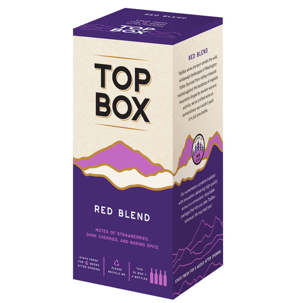 TopBox Red Blend Wine, 3 Liter Box Same-Day Delivery or Pickup
