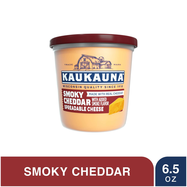 Kaukauna Spreadable Cheese, Smoky Cheddar