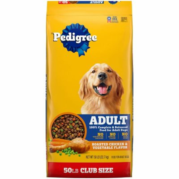Pedigree Adult Roasted Chicken Vegetable Flavor Food for Dogs