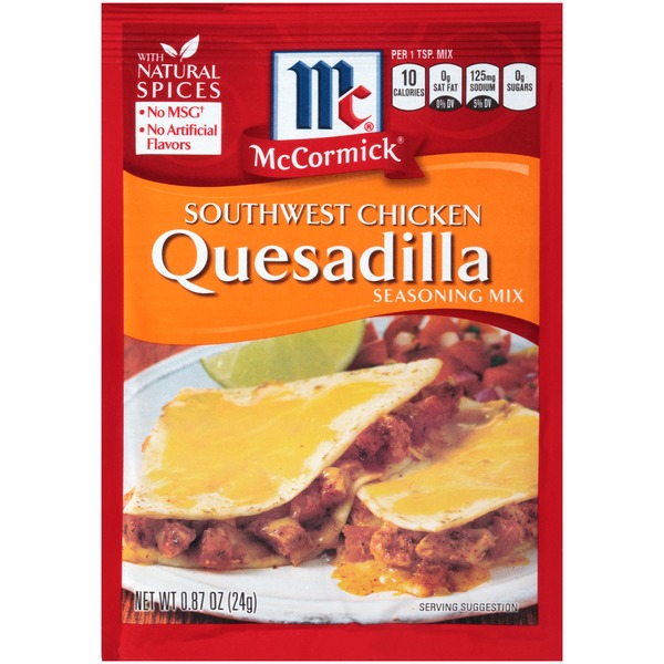 McCormick® Southwest Chicken Quesadilla Seasoning Mix (0.87 oz) from