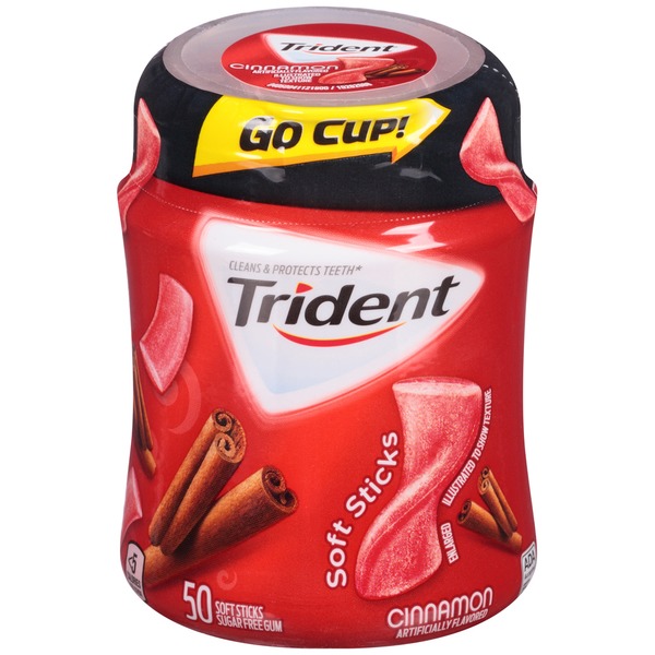 Trident Cinnamon Soft Sticks Sugar Free Gum (50 ct) Instacart
