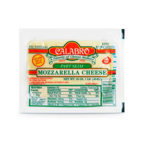 CALABRO CHEESE Mozzarella Cheese Part Skim Same-Day Delivery or Pickup ...