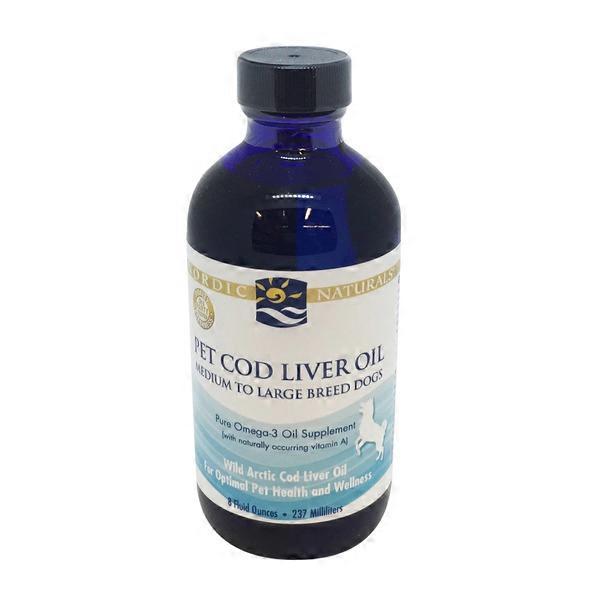 Nordic Naturals Pet Cod Liver Oil For Dogs & Cats (8 fl oz) Instacart