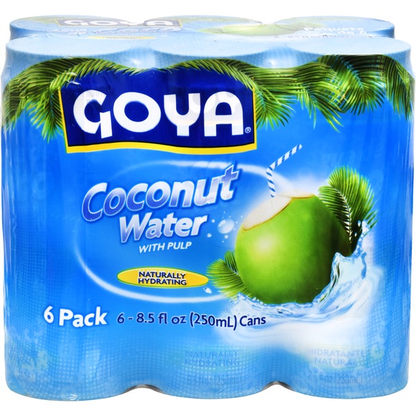 Goya Coconut Water With Pulp, Real Coconut Pieces (8.5 fl oz) Instacart