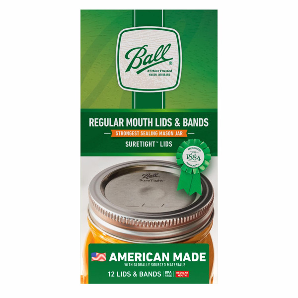 Ball Lids, with Bands, Regular Mouth