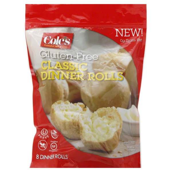 Cole's Dinner Rolls, GlutenFree, Classic (8 each) Instacart