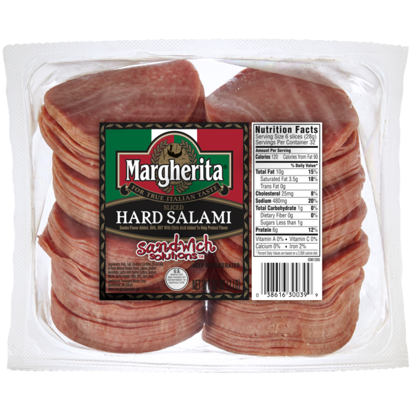 マルガリマルゲリータ Margherita Sliced Hard Salami Same-Day Delivery or Pickup | Cub