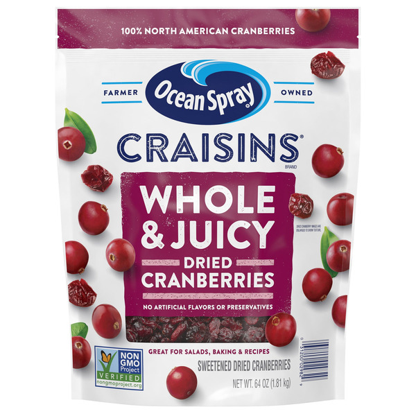 Ocean Spray Whole Craisins, 64 oz
