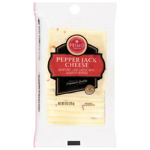Primo Taglio Cheese, Sliced, Hot Pepper Jack