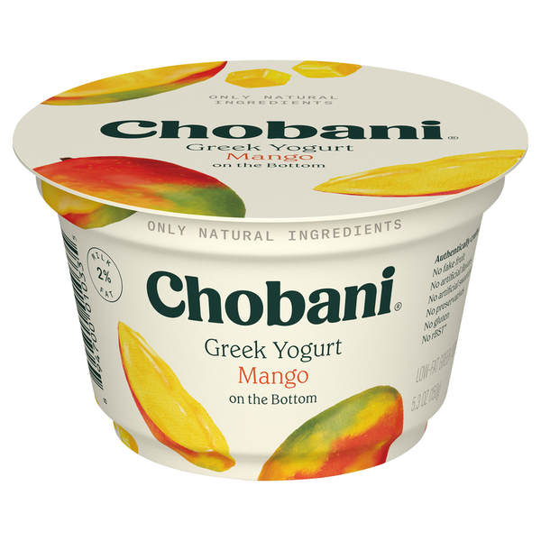 Chobani Yogurt, Greek, Low-Fat, Mango