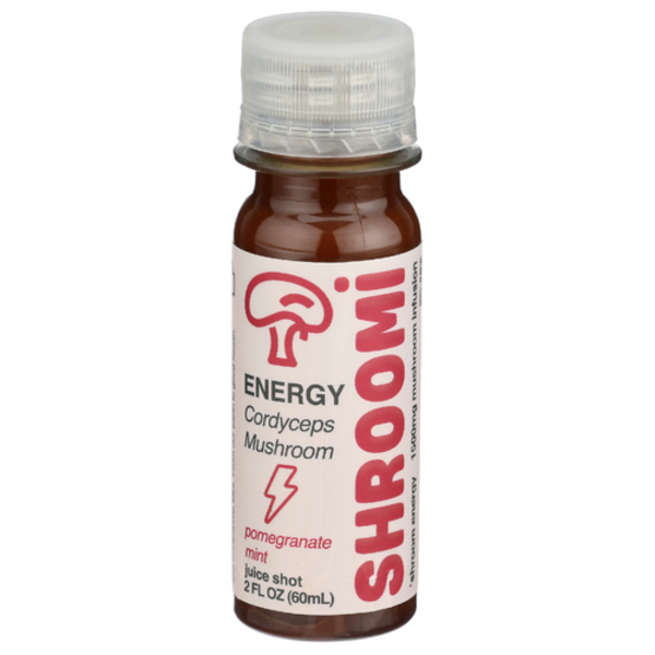 Shroomi Health Pomegranate Mint Cordyceps Mushroom Energy Juice