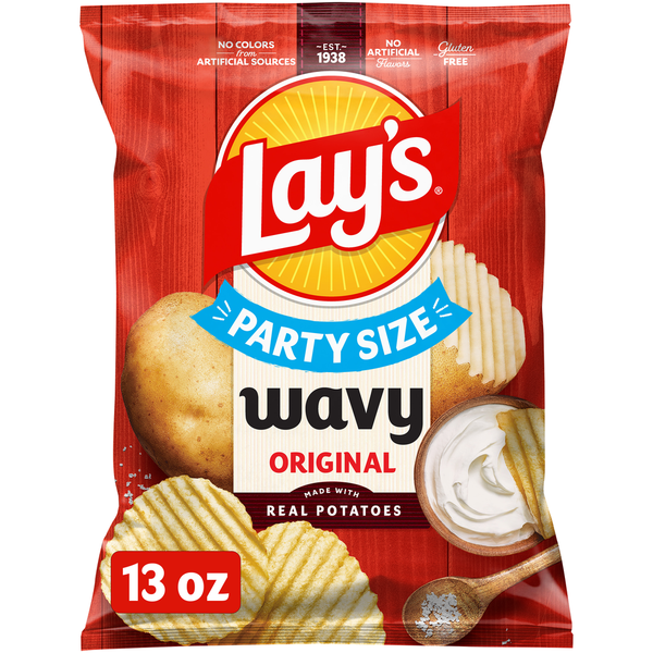 Lay's Wavy Original Party Size Potato Chips
