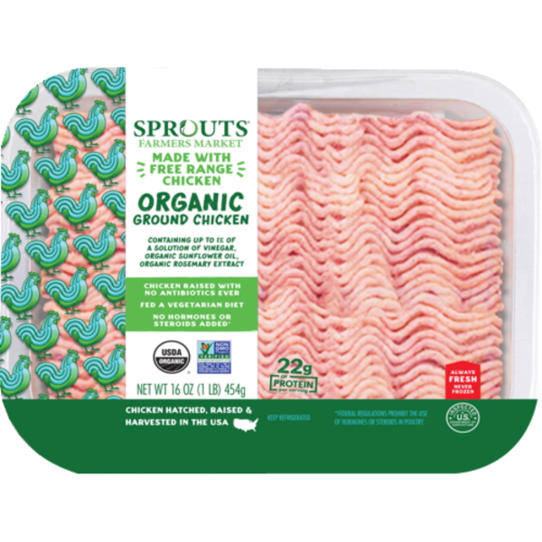 Sprouts Farmers Market Sprouts Organic Ground Chicken SameDay Delivery