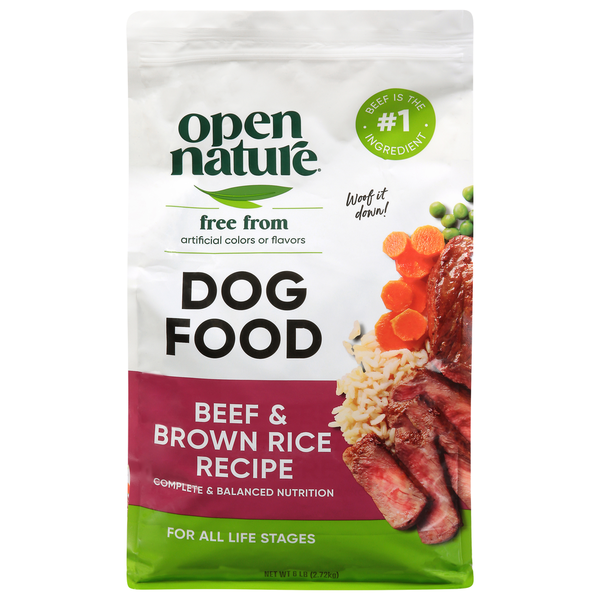 Open Nature All Life Stages Beef & Brown Rice Recipe Dog Food