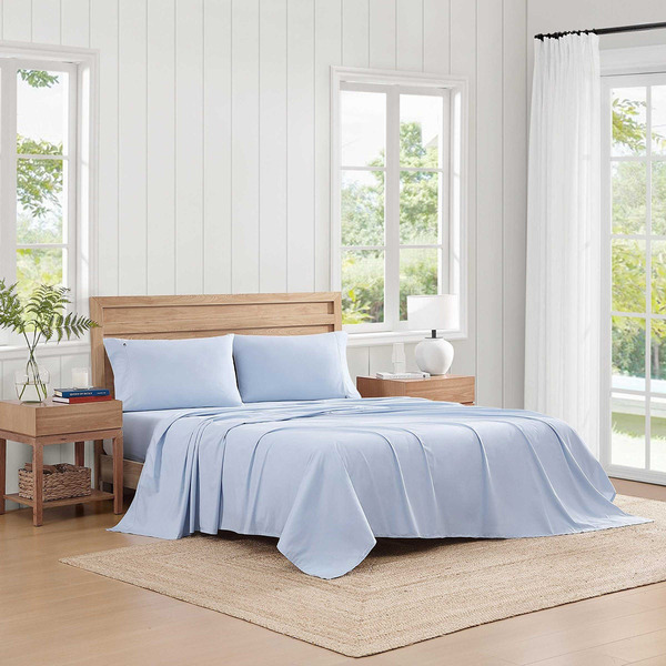 Tommy Hilfiger Boathouse 4-Piece Sheet Set, King - Blue