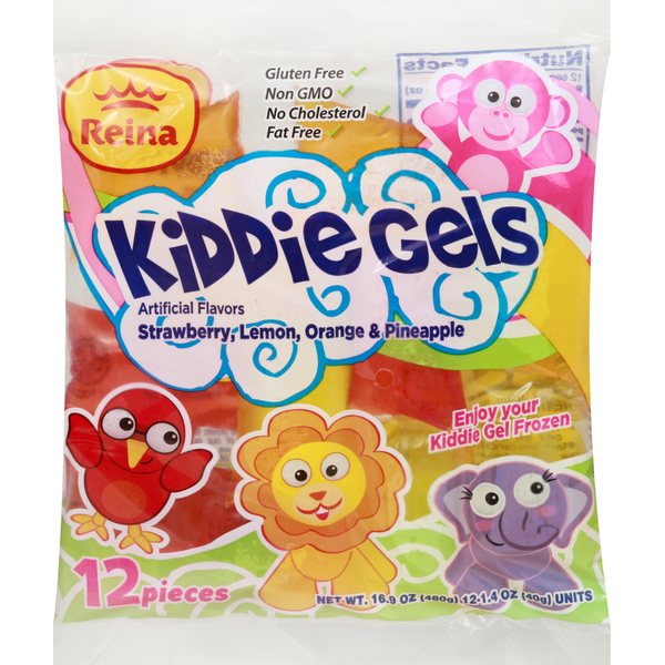 Reina Kiddie Gels, Strawberry, Lemon, Orange & Pineapple Same-Day