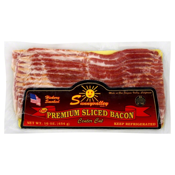Sunnyvalley Bacon, Premium Sliced, Center Cut