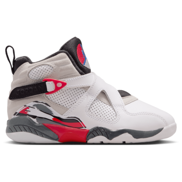 Jordan Air Jordan 8 Retro Pre-School, Size 11 - White and True Red