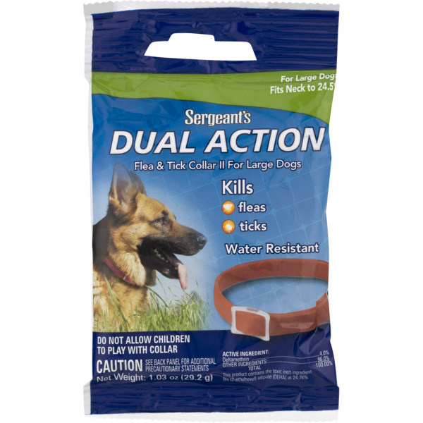 sergeant's dual action flea collar for dogs