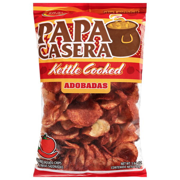 その他 papas Papa Casera Kettle Cooked Seasoned Adobadas Potato Chips Same-Day