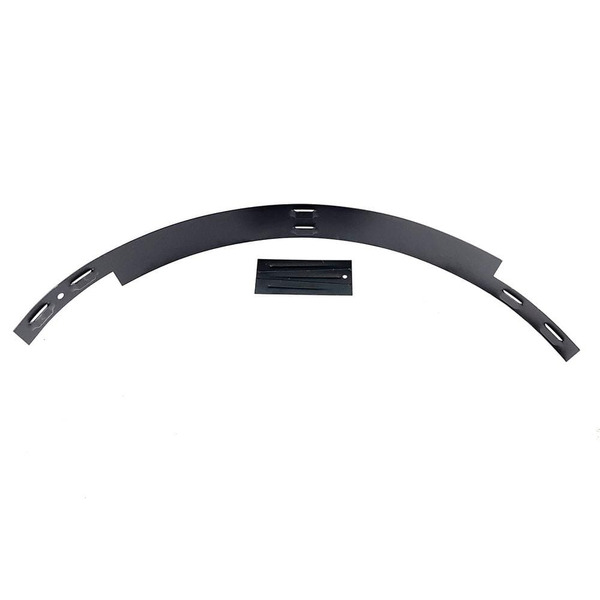 Vigoro 3.75 Ft. L Black Metal Tree Ring Landscape Edging Section
