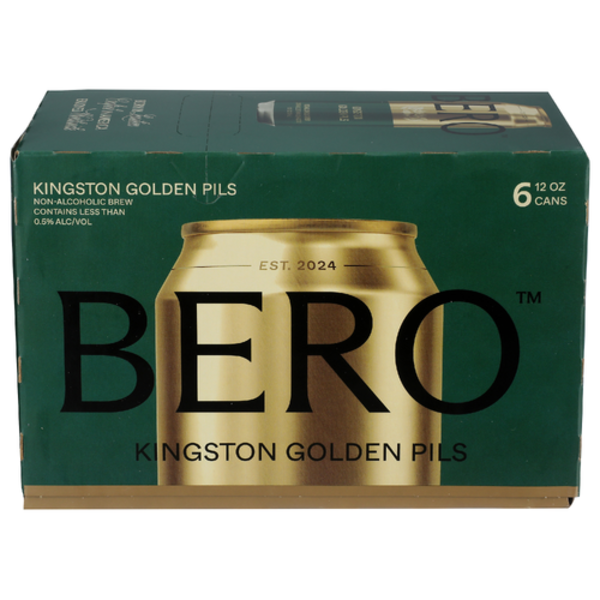 Bero Brewing Kingston Golden Pils Non-Alcoholic Beer 6 Pack