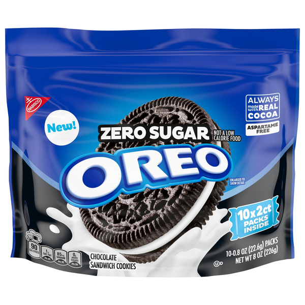 Oreo Zero Sugar Chocolate Sandwich Cookies