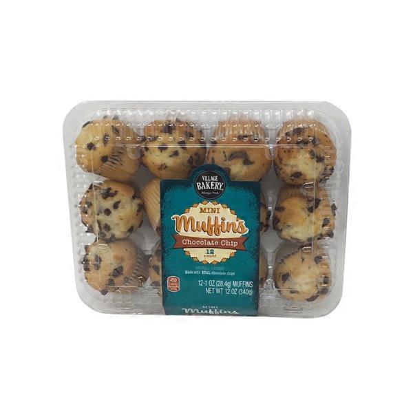 Village Bakery Chocolate Chip Mini Muffins (12 oz) from ALDI Instacart