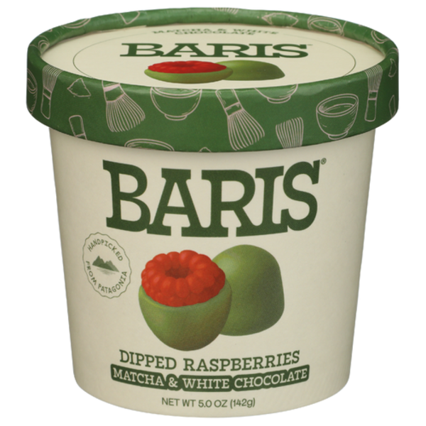 Baris Matcha & White Chocolate Dipped Raspberries