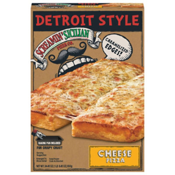 Screamin' Sicilian Pizza, Detroit Style, Cheese